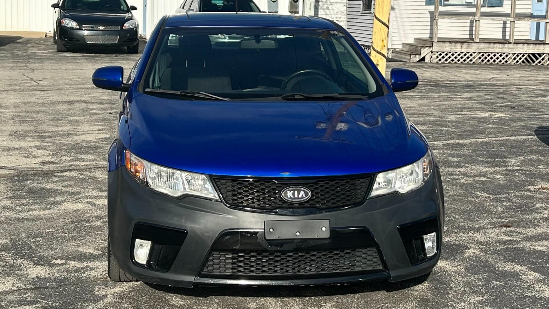 2011 Blue /BLACK Kia Forte Koup SX (KNAFW6A35B5) with an 2.4L L4 DOHC 16V engine, located at 2710A Westlane Rd., Indianapolis, IN, 46268, (317) 291-2000, 39.885670, -86.208160 - Photo#5